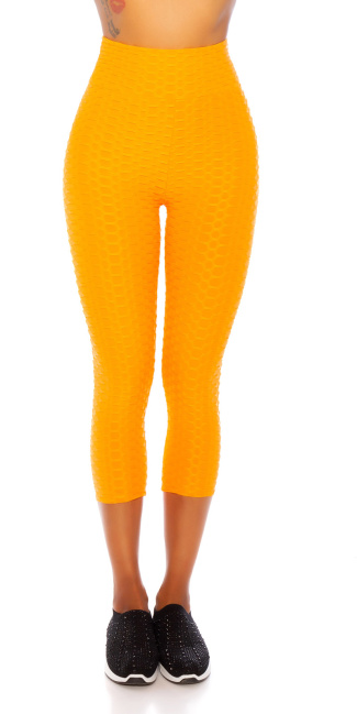 hoge taille 7/8 leggings oranje